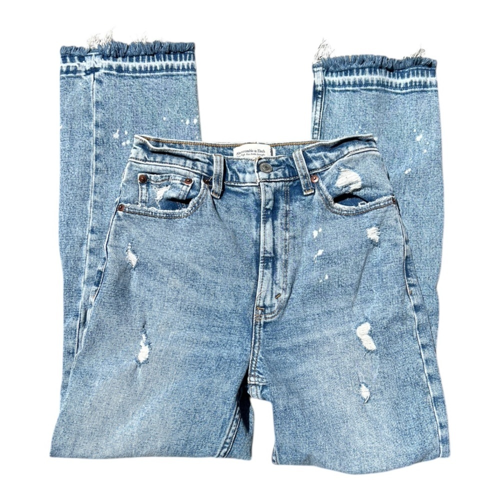 Abercrombie & Fitch Ultra High Rise Ankle Straight Jeans